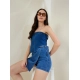 Generic Women's Denim Lycra Solid Zip Closure Skorts (Blue) Generic Women's Denim Lycra Solid Zip Closure Skorts (Blue)