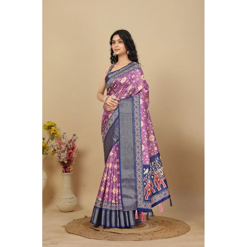 Generic Women's Cotton Silk Printed Saree With Unstitched Blouse 5.5Mtr (Wine) Generic Women's Cotton Silk Printed Saree With Unstitched Blouse 5.5Mtr (Wine)