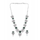 Generic Women's Brass Silver Plated Necklace set (Green) Generic Women's Brass Silver Plated Necklace set (Green)