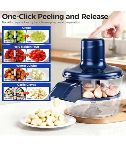 Generic Plastic Solid An Electric Automatic Peeler (Blue)