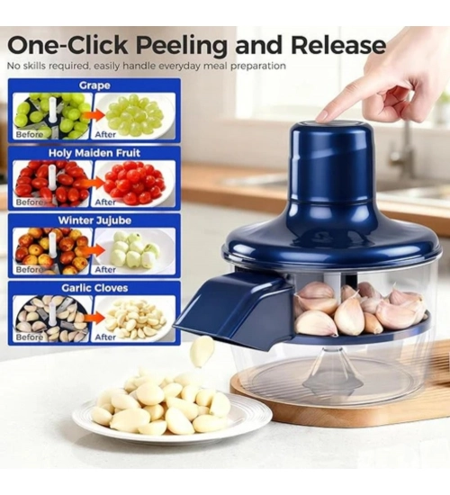 Generic Plastic Solid An Electric Automatic Peeler (Blue)