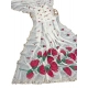 Generic Women's Georgette Embellished Saree With Unstitched Blouse 5.5Mtr (Cream-Red) Generic Women's Georgette Embellished Saree With Unstitched Blouse 5.5Mtr (Cream-Red)