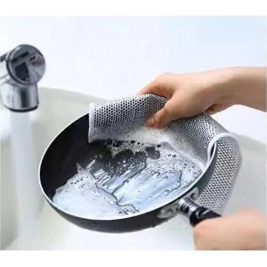 Generic Pack of 15 Stainless Steel Dishwash Scrub (Silver) Generic Pack of 15 Stainless Steel Dishwash Scrub (Silver)