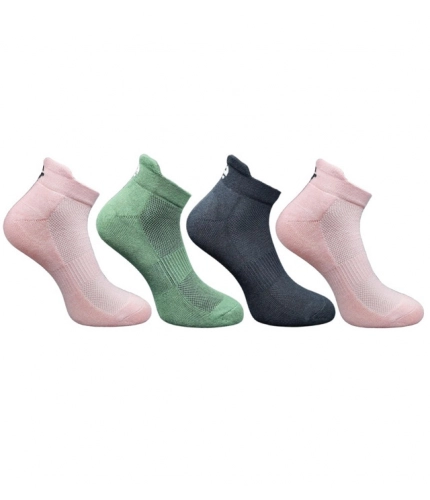 Generic 4_Pair Set Unisex Casual Cotton Printed Ankle Length Socks (Multicolor)