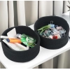 Generic Cotton 8x3 Inch Round 3 Set Bedside Organizer With Out Lid (Black) Generic Cotton 8x3 Inch Round 3 Set Bedside Organizer With Out Lid (Black)