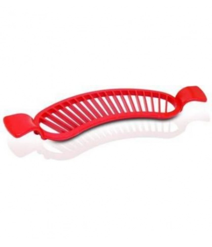 Generic Pack of 8_Banana Slicer Cutter And Chopper – Plastic Fruit Slicers for Salads (Color: Assorted )