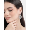 Generic Women's Brass Silver Plated Drop Earrings (Pink) Generic Women's Brass Silver Plated Drop Earrings (Pink)