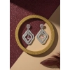 Generic Women's Brass Silver Plated Drop Earrings (Pink) Generic Women's Brass Silver Plated Drop Earrings (Pink)