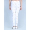 Generic Girl's Cotton Lycra Printed Elasticated Leggings (White) Generic Girl's Cotton Lycra Printed Elasticated Leggings (White)
