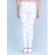 Generic Girl's Cotton Lycra Printed Elasticated Leggings (White) Generic Girl's Cotton Lycra Printed Elasticated Leggings (White)
