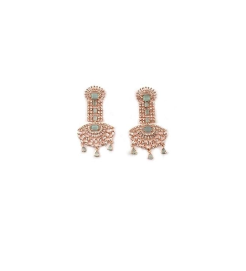 Generic Women's Brass Silver Plated Drop Earrings (Turquoise) Generic Women's Brass Silver Plated Drop Earrings (Turquoise)