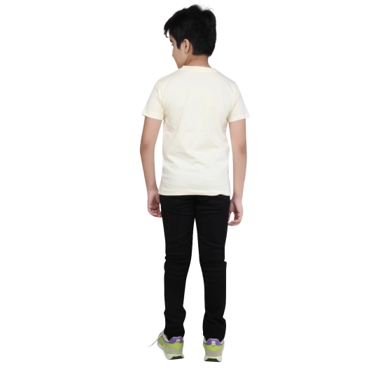 Generic Boy's Cotton Grapic Printed Round Neck T-Shirt (Beige ) Generic Boy's Cotton Grapic Printed Round Neck T-Shirt (Beige )