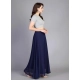 Generic Women's Pack of 1 Georgette Solid High Rise Wide Leg Flared Palazzo Pants with Elastic Waist (Navy Blue) Generic Women's Pack of 1 Georgette Solid High Rise Wide Leg Flared Palazzo Pants with Elastic Waist (Navy Blue)