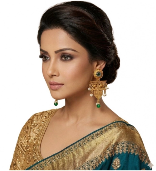 Generic Women's Zinc Alloy Gold Plated Chandelier Earrings (Multicolor) Generic Women's Zinc Alloy Gold Plated Chandelier Earrings (Multicolor)