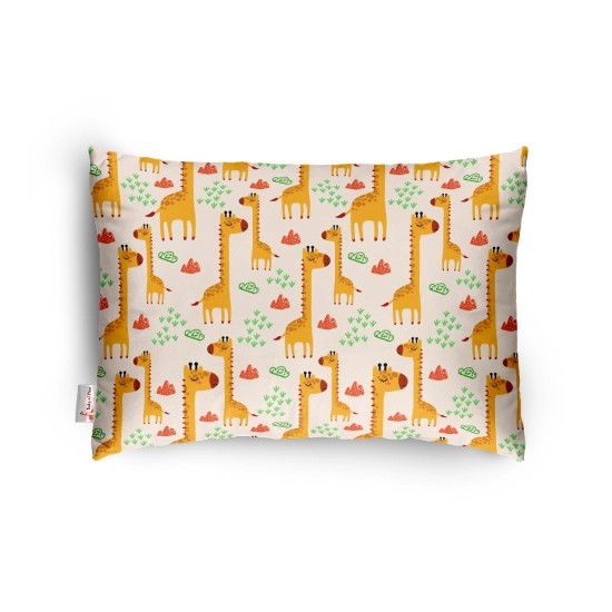 Generic Soft Plush Printed Baby Infant Pillow for Kids Age 1 To 5 Years (Mustard)