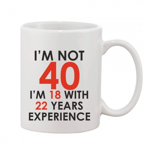 Generic Printed Ceramic Coffee Mug - 1 Pieces, White, 11oz