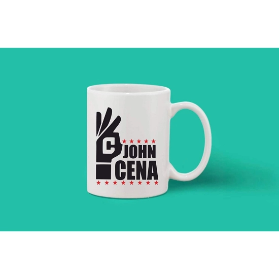 Generic Printed Ceramic Coffee Mug - 1 Pieces, White, 11oz