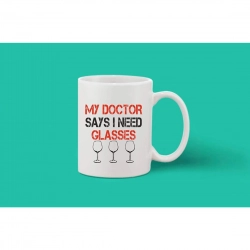 Generic Printed Ceramic Coffee Mug - 1 Pieces, White, 11oz