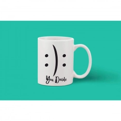 Generic Printed Ceramic Coffee Mug - 1 Pieces, White, 11oz
