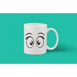 Generic Printed Ceramic Coffee Mug - 1 Pieces, White, 11oz