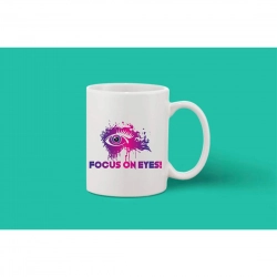 Generic Printed Ceramic Coffee Mug - 1 Pieces, White, 11oz