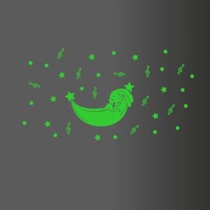 Generic Green Kids Room Decor Radium Wall Sticker