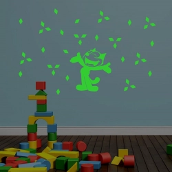 Generic Green Kids Room Decor Radium Wall Sticker