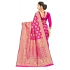 Generic Women's Banarasi Silk Saree (Pink,5-6 Mtrs)