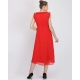 Generic Women's Georgette Solid Sleeveless Full Length Gown(Red) Generic Women's Georgette Solid Sleeveless Full Length Gown(Red)