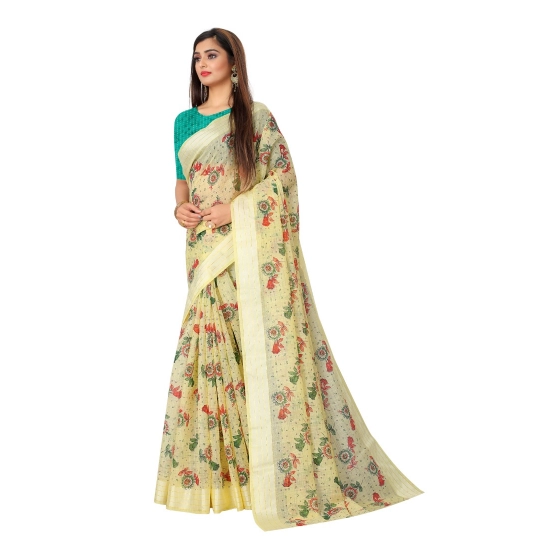 Generic Women's Cotton Saree (Mustard,5-6Mtrs)