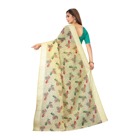 Generic Women's Cotton Saree (Mustard,5-6Mtrs)