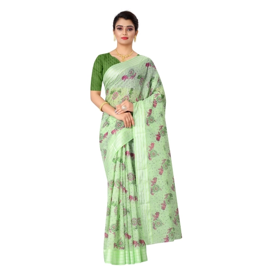 Generic Women's Cotton Saree (Mehdi,5-6Mtrs) Generic Women's Cotton Saree (Mehdi,5-6Mtrs)
