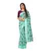 Generic Women's Cotton Saree (Cgreen,5-6Mtrs)