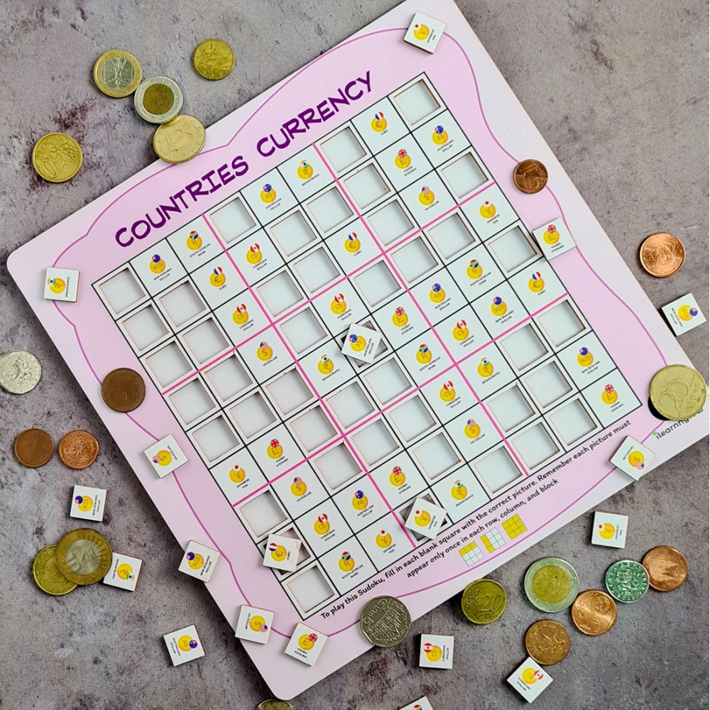 Countries Sudoku Combo (10X10 Inches)