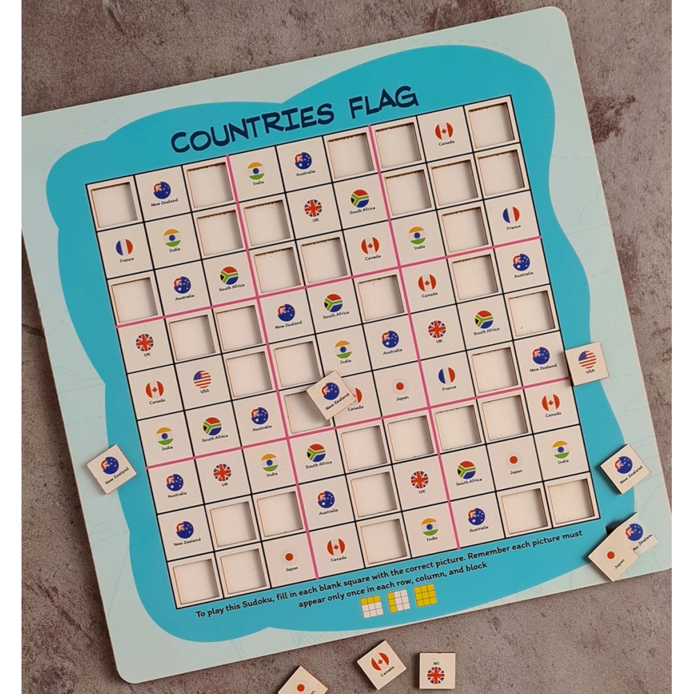 Countries Sudoku Combo (10X10 Inches)