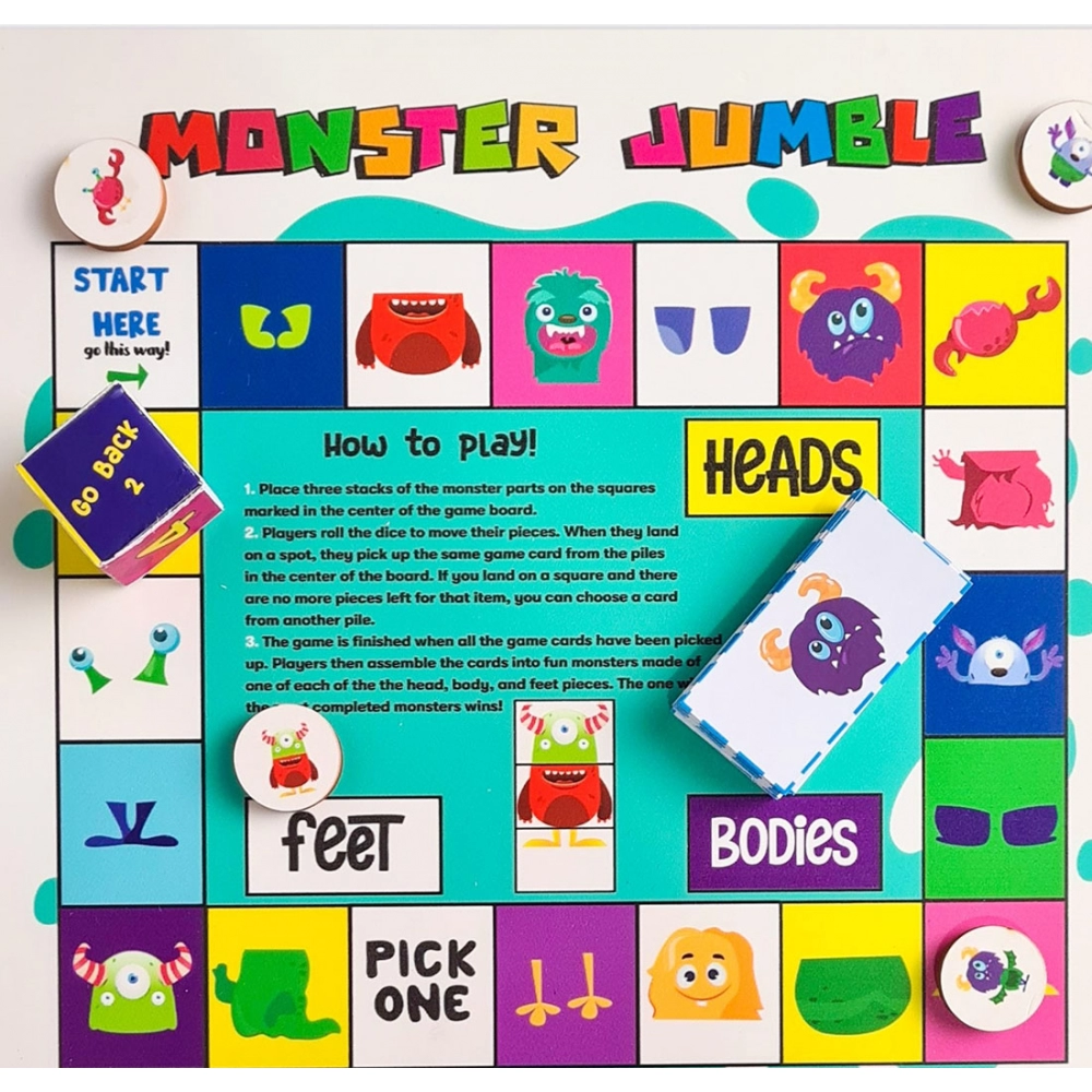 Monster Jumble (10X10 Inches)