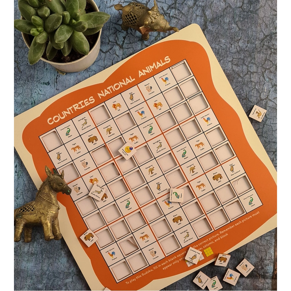 Countries Sudoku Combo (10X10 Inches)