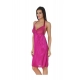 Women's Satin Short Nighty with Sleeve Less(Color: Wine, Neck Type: Halter Neck)