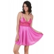 Women's Satin Babydoll Slip Sleeve Less(Color: Pink, Neck Type: V Neck) Women's Satin Babydoll Slip Sleeve Less(Color: Pink, Neck Type: V Neck)