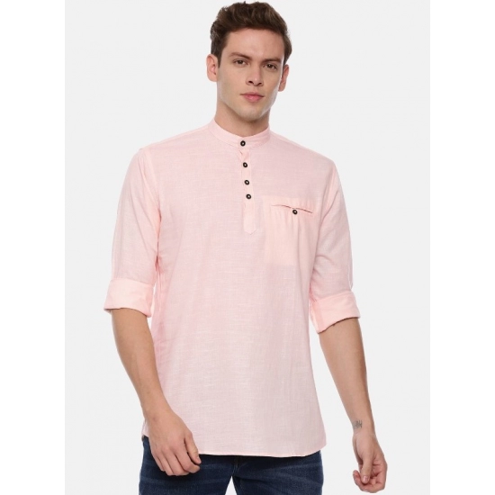 Generic Men's Cotton Slim Fit Casual Shirt (Material: Cotton, (Color:Pink) Generic Men's Cotton Slim Fit Casual Shirt (Material: Cotton, (Color:Pink)