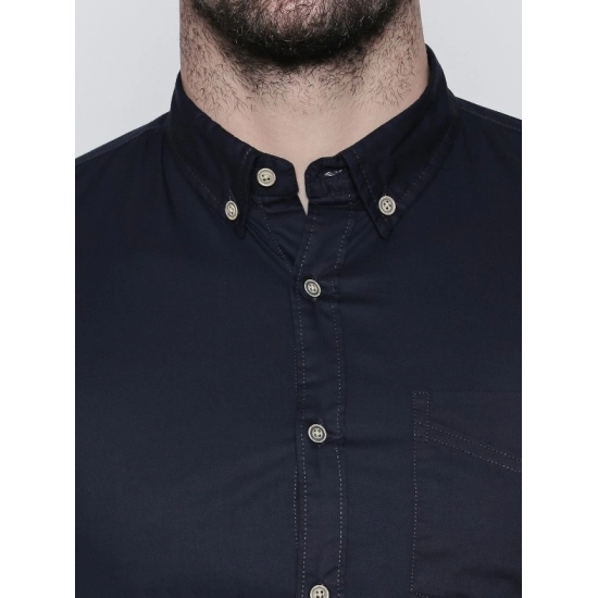 Generic Men's Cotton Slim Fit Casual Shirt (Material: Cotton, (Color:Navy Blue) Generic Men's Cotton Slim Fit Casual Shirt (Material: Cotton, (Color:Navy Blue)