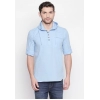 Generic Men's Cotton Casual Short Cross Kurta Shirt (Material: Cotton, (Color:Light Blue)