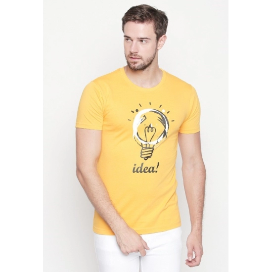 Generic Men's Cotton Slim Fit Half Sleeve T-Shirt (Material: Cotton, (Color:Yellow) Generic Men's Cotton Slim Fit Half Sleeve T-Shirt (Material: Cotton, (Color:Yellow)