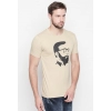 Generic Men's Cotton Slim Fit Half Sleeve T-Shirt (Material: Cotton, (Color:Beige)