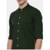 Generic Men's Cotton Slim Fit Casual Shirt (Material: Cotton, (Color:Green)