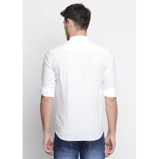 Generic Men's Cotton Slim Fit Casual Shirt (Material: Cotton, (Color:White) Generic Men's Cotton Slim Fit Casual Shirt (Material: Cotton, (Color:White)