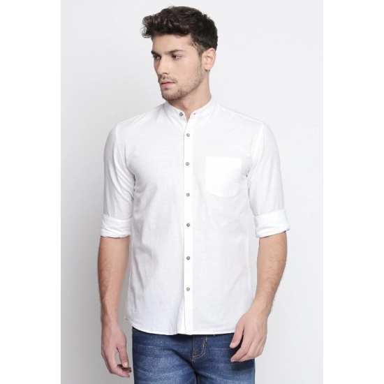 Generic Men's Cotton Slim Fit Casual Shirt (Material: Cotton, (Color:White) Generic Men's Cotton Slim Fit Casual Shirt (Material: Cotton, (Color:White)