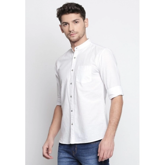 Generic Men's Cotton Slim Fit Casual Shirt (Material: Cotton, (Color:White) Generic Men's Cotton Slim Fit Casual Shirt (Material: Cotton, (Color:White)