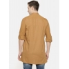 Generic Men's Cotton Men Casual Orange Kurta Shirt (Material: Cotton, (Color:Orange)