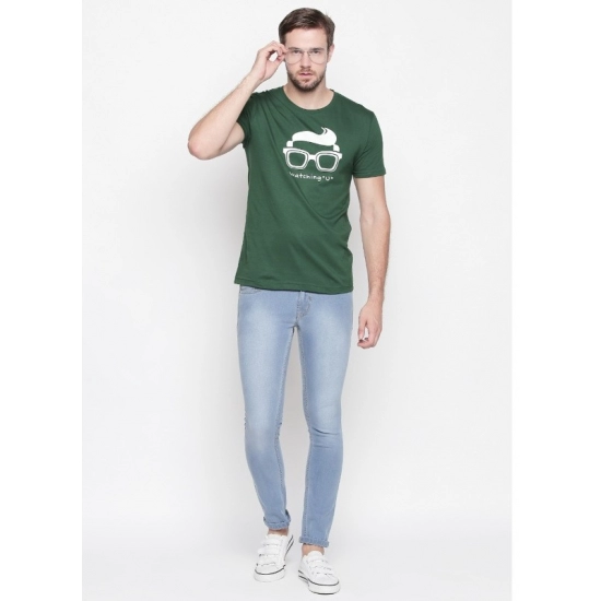 Generic Men's Cotton Slim Fit Half Sleeve T-Shirt (Material: Cotton, (Color:Green) Generic Men's Cotton Slim Fit Half Sleeve T-Shirt (Material: Cotton, (Color:Green)